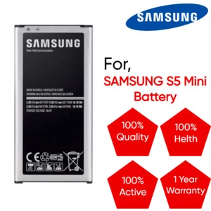 BATTERY REPLACEMENT FOR SAMSUNG GALAXY S5 MINI SM-G800F EB-BG800BBE 2100 mAh UK - Picture 1 of 1