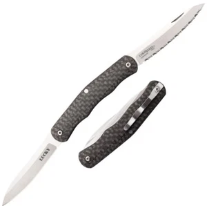 Cold Steel Lucky 2.625" 2 Blade CPM-S35VN Steel Long Carbon Fiber Handle 54VPN - Picture 1 of 1