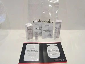 NIB Philosophy Eye & Face Renewed Hope, Microdelivery Wash & Peel, Purity & Bag! - Picture 1 of 6