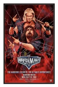 WWE WrestleMania 22 Mick Foley Edge Legendary Moments Kunstdruck Poster Bartlett - Bild 1 von 1