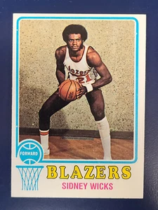 1973-74 Topps Basketball Cards #160 Sidney Wicks Portland Trail Blazers - Imagen 1 de 2