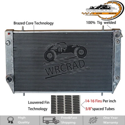 AT/MT Cooling Radiator For JAGUAR XJS 3.6 4.0 L6  1982-1996 1995 1994 1993 1992 - Image 1 of 4