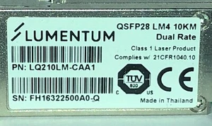LUMENTUM QSFP28 LM4 10KM 34061478 LQ210LM-CAA1 - Photo 1/2