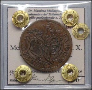 Pio VI Mezzo baiocco Bologna Monete antiche stati preunitari Pontificio  - Imagen 1 de 4