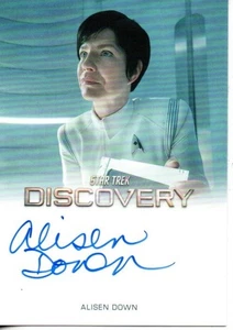 Star Trek Discovery Season 5 FULL BLEED Auto Card Alison Down "Dr. Pollock" - Picture 1 of 2