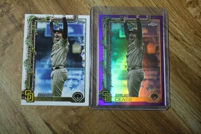 DYLAN CEASE 2025 TOPPS CHROME PURPLE HOLIDAY # 218/299 CARD # HC77 - Image 1 of 3