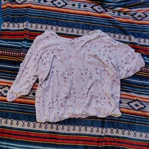 Maurices 3X blouse cream boho - Picture 1 of 3