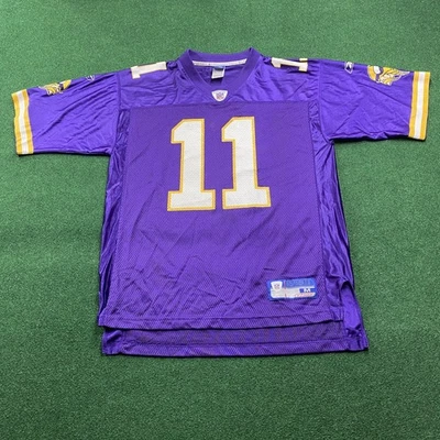 Camiseta de fútbol americano vintage Daunte Culpepper para hombre M púrpura Y2K Minnesota Vikings NFL Foto 1 de 4