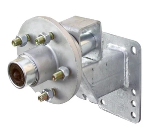 "Kit de eje de remolque 5 en 4,5"" patrón de pernos 11033 buje y husillo soporte de neumático de repuesto" - Imagen 1 de 4