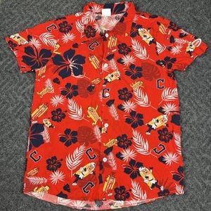 Cleveland Guardians Shirt XL Red Baseball Hawaiian Hot Dog Mascots Sugardale. - Picture 1 of 6