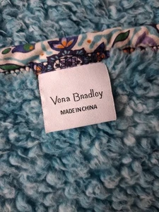 Vera Bradley Throw Travel Blanket Cuddle Soft Colorful  - Picture 1 of 9