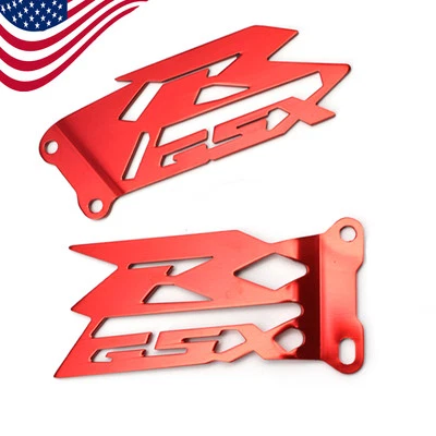 Cubierta de placas de talón de reposapiés roja para SUZUKI GSX-R 1000 GSXR 600/750 aluminio Foto 1 de 4