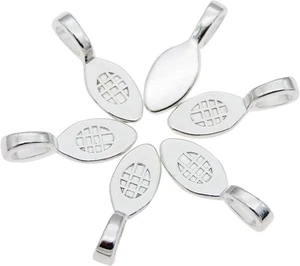 100 Stck. Silber Kleber auf Kaution Charm Anhänger Ohrring Bügel für Glasfliese zum Selbermachen...  - Bild 1 von 3