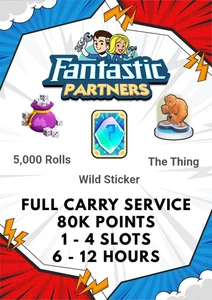Monopoly_Go Patners Event - Fantastic Patners - 80K Points Full Carry - Rush 🚀 - Picture 1 of 5