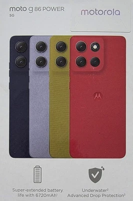 Motorola Moto G86 5G Mobile Phone 8GB RAM / 128GB SSD | Midnight Blue - Image 1 of 3