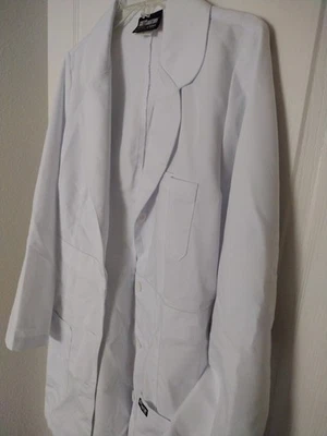Women's Grey's Anatomy by Barco Signature Button Up White Lab Coat  Mid Length - Image 1 of 4