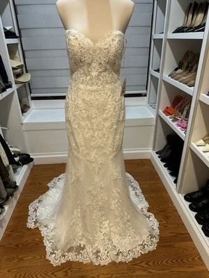 Nuevo Vestido de Boda Maggie Sotero Kaysen Nunca Usado Talla 10 No Alterado Foto 1 de 4