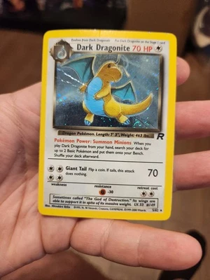 Pokémon Dark Dragonite TCG Holo HP/DMG - Image 1 of 4