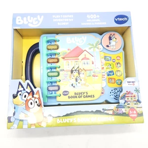 Bluey Book of Games by VTech Interactive Sound Book Educational Ages 3+ - Picture 1 of 7