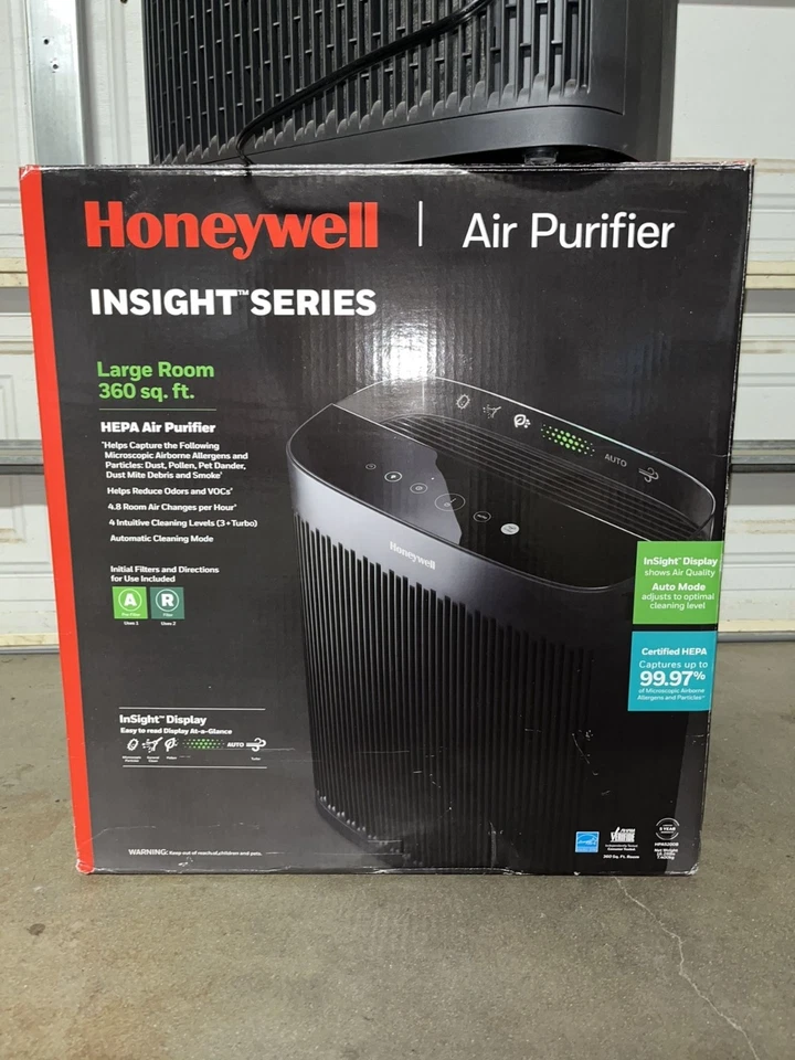 Purificador de aire HEPA Honeywell HPA5200B Insight Series habitación grande 360 pies cuadrados Foto 1 de 1