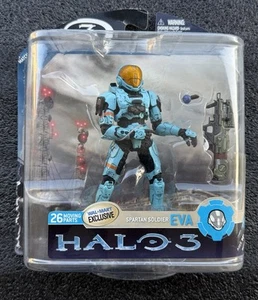 McFarlane  Halo 3 EVA Spartan CYAN 2008 Walmart Excl Open Card - Picture 1 of 6