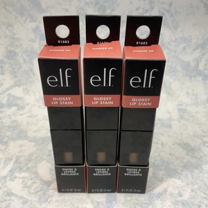e.l.f. Glossy Lip Stain Pinkies Up 0.1oz ( Lot of 3 ) New - Picture 1 of 6