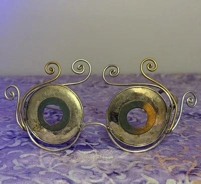 Gafas de sol Art Wire Burning Man cobre mezclado metal Foto 1 de 4