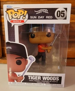 TIGER WOODS Brand New! Perfect Box! Funko Pop! Golf: (Sun Day Red) #05 - Picture 1 of 6