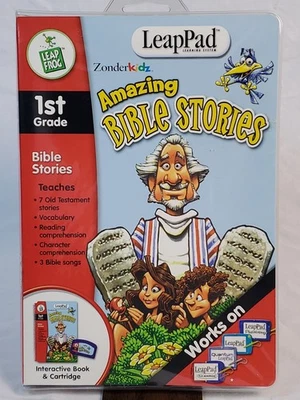 LeapFrog LeapPad Amazing Bible Stories Interactive Book & Cartridge 1st Grade - Image 1 of 4