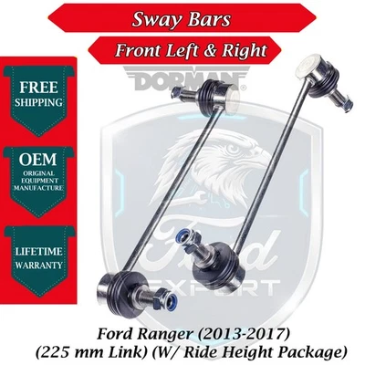 Barras de balanço dianteiras Dorman OEM para 2013-2017 Ford Ranger 225mm Link Lifetime Warran. - Imagem 1 de 4