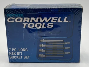 Cornwell Tools CBS702SXL 7 piezas extra largo SAE juego de brocas hexagonales 1/4” y 3/8” nuevo - Imagen 1 de 10