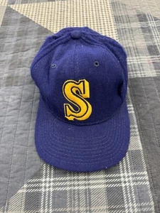 Vintage 90s SEATTLE MARINERS Sports Specialties SnapBack Hat 7 1/8 Wool Griffey - Bild 1 von 6