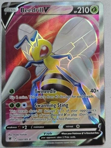 Beedrill V (Full Art) Ultra Rare SWSH10: Astral Radiance 160/189 NM - Picture 1 of 2