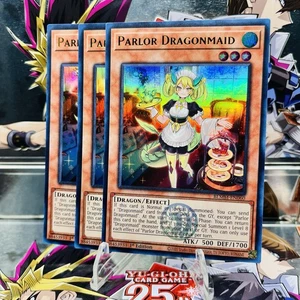3x Yugioh Playset Parlor Dragonmaid BLMM-EN060 Ultra Rare 1st Ed Near Mint - Picture 1 of 1