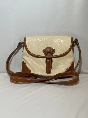 Bolso Bandolera Vintage Esprit Marrón Tostado Crema Correa Ajustable NUEVO Foto 1 de 4