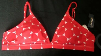 Top de natación bikini a lunares rojo/blanco OLD NAVY talla L Foto 1 de 4