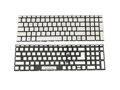 NUEVO para portátil HP 17-ca3055cl 17-ca2020nr 17-ca2096nr teclado plateado retroiluminado Foto 1 de 4