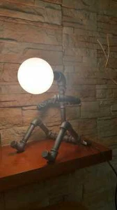 Lampada da tavolo/ comodino (Pipe Lamp) Lampada a risparmio energetico - Foto 1 di 11