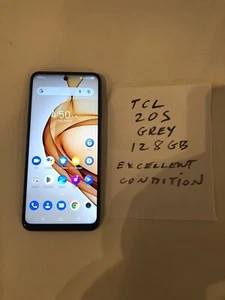 Smartphone TCL20S, 128 Go, débloqué, excellent état, gris, LIRE. - Photo 1 sur 2