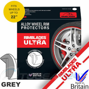 Grey/Silver RimBlades ULTRA Car Van 4x4 Alloy Wheel Edge Protectors Strips Kit