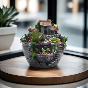 Succulent Planter Flower  Plant Bonsai Micro Landscape Pot Garden Desktop Decor