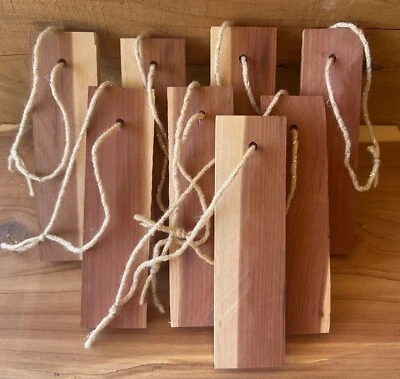 20 bloques de cedro aromático para almacenamiento de ropa/repelente de polillas/ambientador Foto 1 de 3