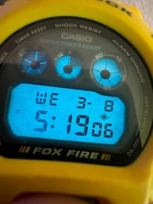 RELOJ PULSERA CASIO G-SHOCK DW-6900H-9 FOX FIRE Amarillo Hombre dw-6900 Foto 1 de 4