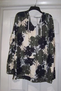 NWT Women's Arianna by Howards Floral Print Casual Hoodie Two Piece Pantsuit - Picture 1 of 7
