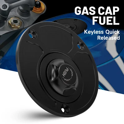 Tapa de tanque de gasolina CNC sin llave para motocicleta Yamaha FZ1 FZ6 YZF600 1000 R1 R6 EE. UU. Foto 1 de 4