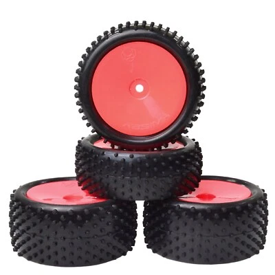 1/10 Rc Buggy Car Wheels Tires Rims For Tamiya TT-02B TT02B Upgrade Parts - Image 1 of 4