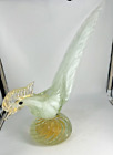 Vintage Murano Art Glass Rooster Pheasant Bird Gold Leaf Hand