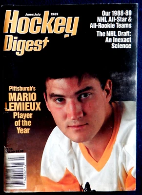 Hockey Digest junio 1989, Lemieux, Nicholls, Modano, Yzerman, Nieuwendyk, Dryden Foto 1 de 4