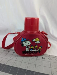 Peanuts Snoopy Canteen Water Bottle 6 Inch Red - Picture 1 of 11