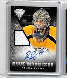 JERSEY PEKKA RINNE 2013-14 TITANIO ENGRANAJE USADO Y AUTÓGRAFO CERTIFICADO #/50 - Imagen 1 de 1